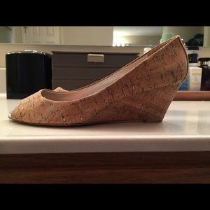 Donald Pliner Cork Peep Toe Wedges - 10.5